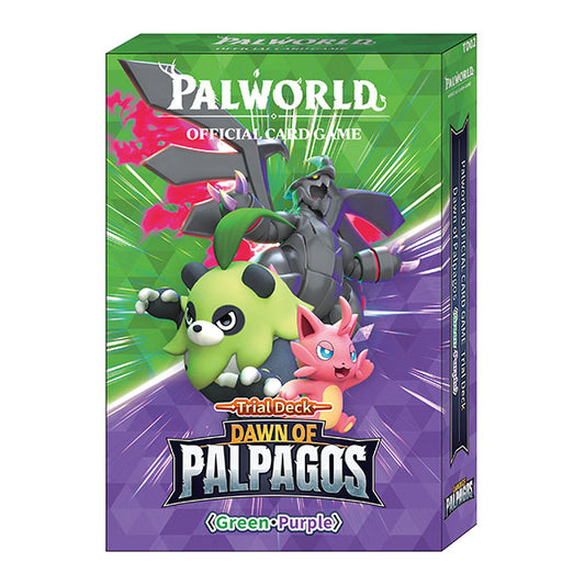 Palworld OFFICIAL CARD GAME - Dawn of Palpagos Green/Purple Trial Deck
