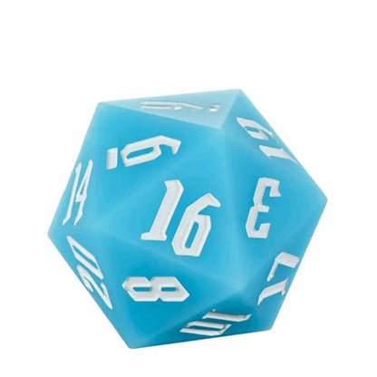 Jester's Bounce | 55mm Luminous D20 Silicone | Blue