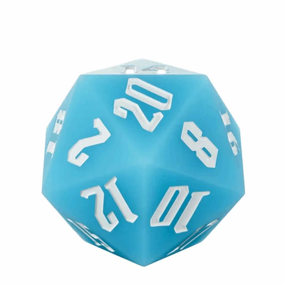 Jester's Bounce | Silicone D20 | Single Dice | Blue