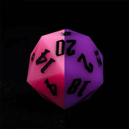 Jester's Bounce | Silicone D20 | Single Dice | Pink