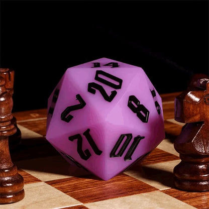 Jester's Bounce | 55mm Luminous D20 Silicone | Purple
