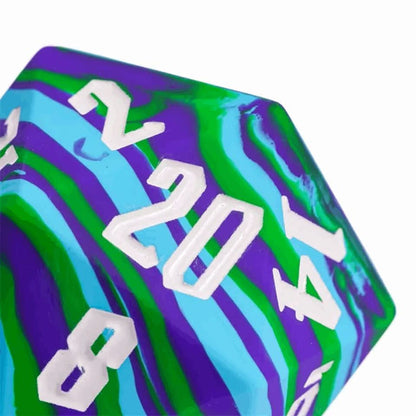 Jester's Bounce | D20 Silicone | Blue Green