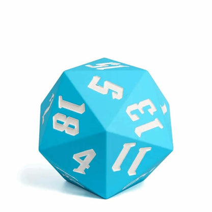 Jester's Bounce | Silicone D20 | Single Dice | Sky Blue