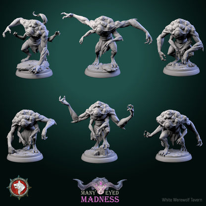 Dungeons and Dragons Models - Many-eyed madness - Set by White Werewolf Tavern