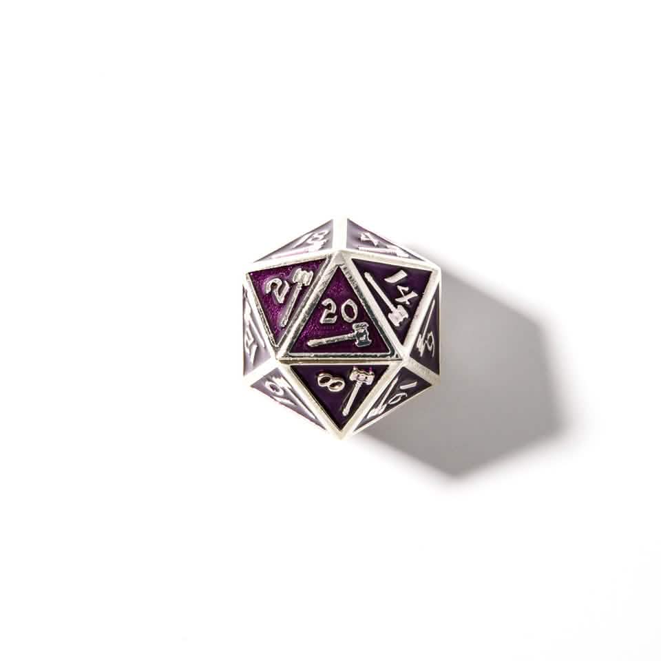 Warrior's Amulet | Solid Metal Dice | 7 Piece Set