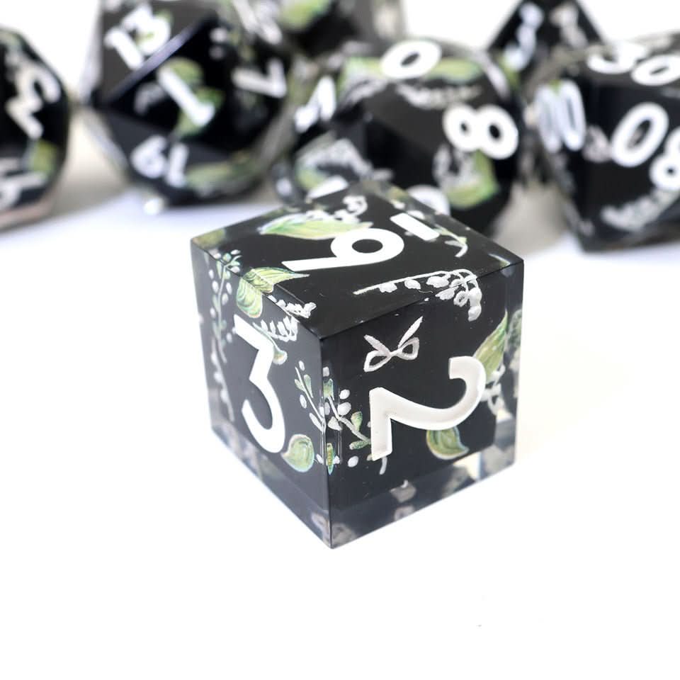 Midnight Moondrop | Art Core Dice| 7 Piece Set