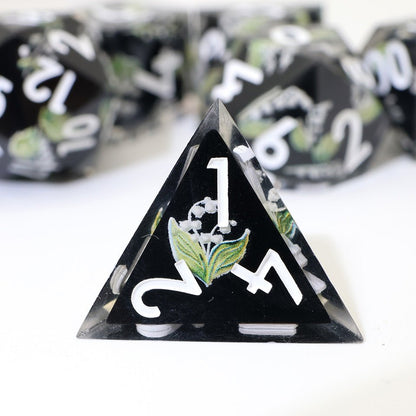 Midnight Moondrop | Art Core Dice| 7 Piece Set