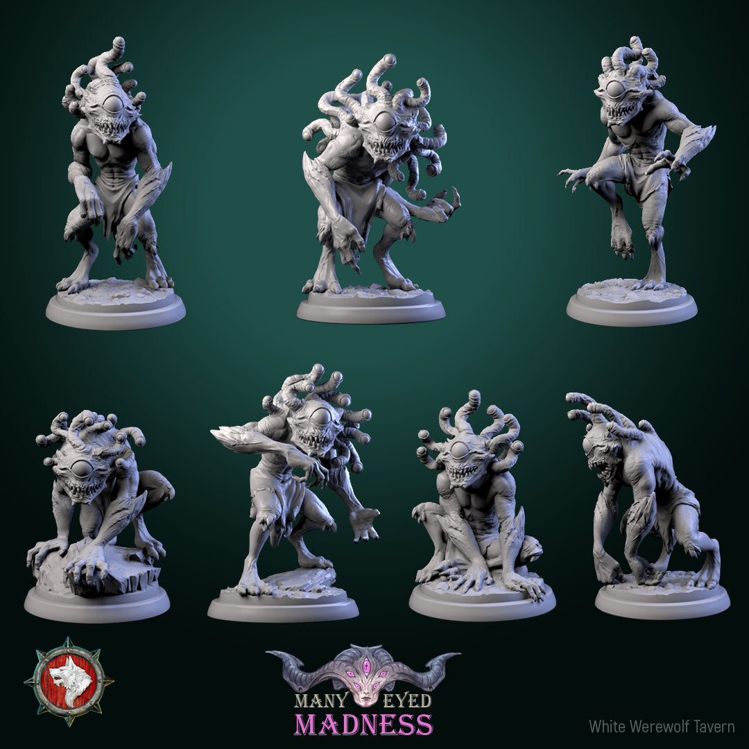 Dungeons and Dragons Models - Many-eyed madness - Set by White Werewolf Tavern