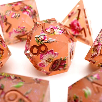 Peach Tea | Art Core Dice| 7 Piece Set