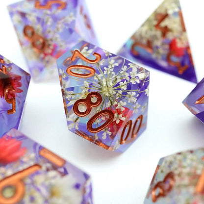 Potion of Insight | Sharp Edge Dice | Resin | 7 Piece Set