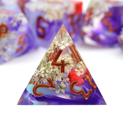 Potion of Insight | Sharp Edge Dice | Resin | 7 Piece Set
