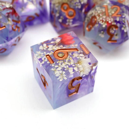 Potion of Insight | Sharp Edge Dice | Resin | 7 Piece Set