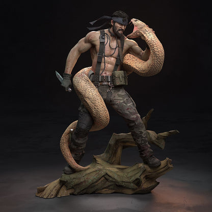 Solid Snake "Big Boss" | 3D Printed Resin Model | Unpainted or Hand-Painted