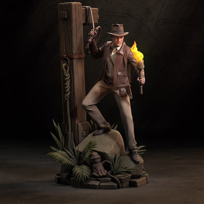 Indiana Jones | 3D Printed Resin Model | Unpainted or Hand-Painted