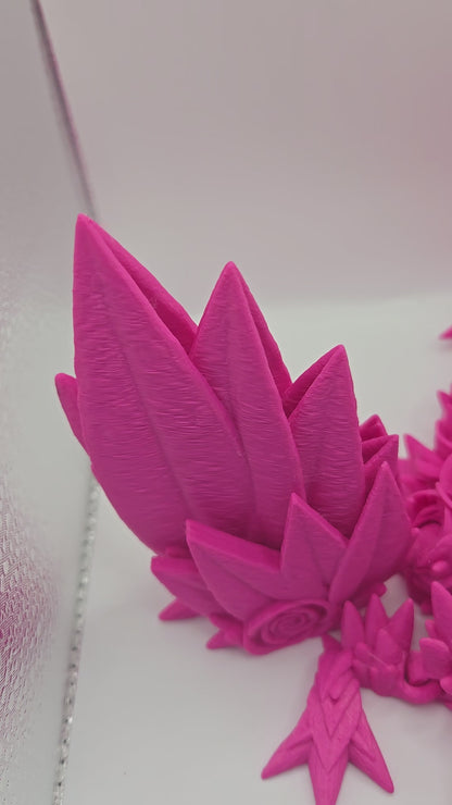 Articulated Rose Dragon With Wings