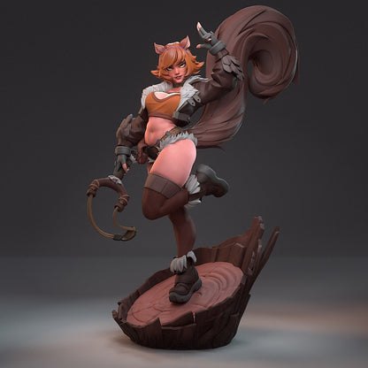 Squirrel Girl | 3D Printed Resin Model | Unpainted or Hand-Painted