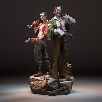 Disco Elysium | 3D Printed Resin Model | Unpainted or Hand-Painted