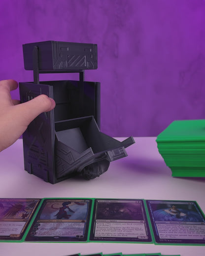 Core Decay Deck Box  | 3D Printed TCG Storage | Gothic Cyberpunk style