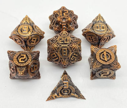 Quantum Relic | Solid Metal Dice | 7 Piece Set