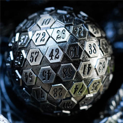 Silver Oracle | Solid Metal Dice | 45MM D100