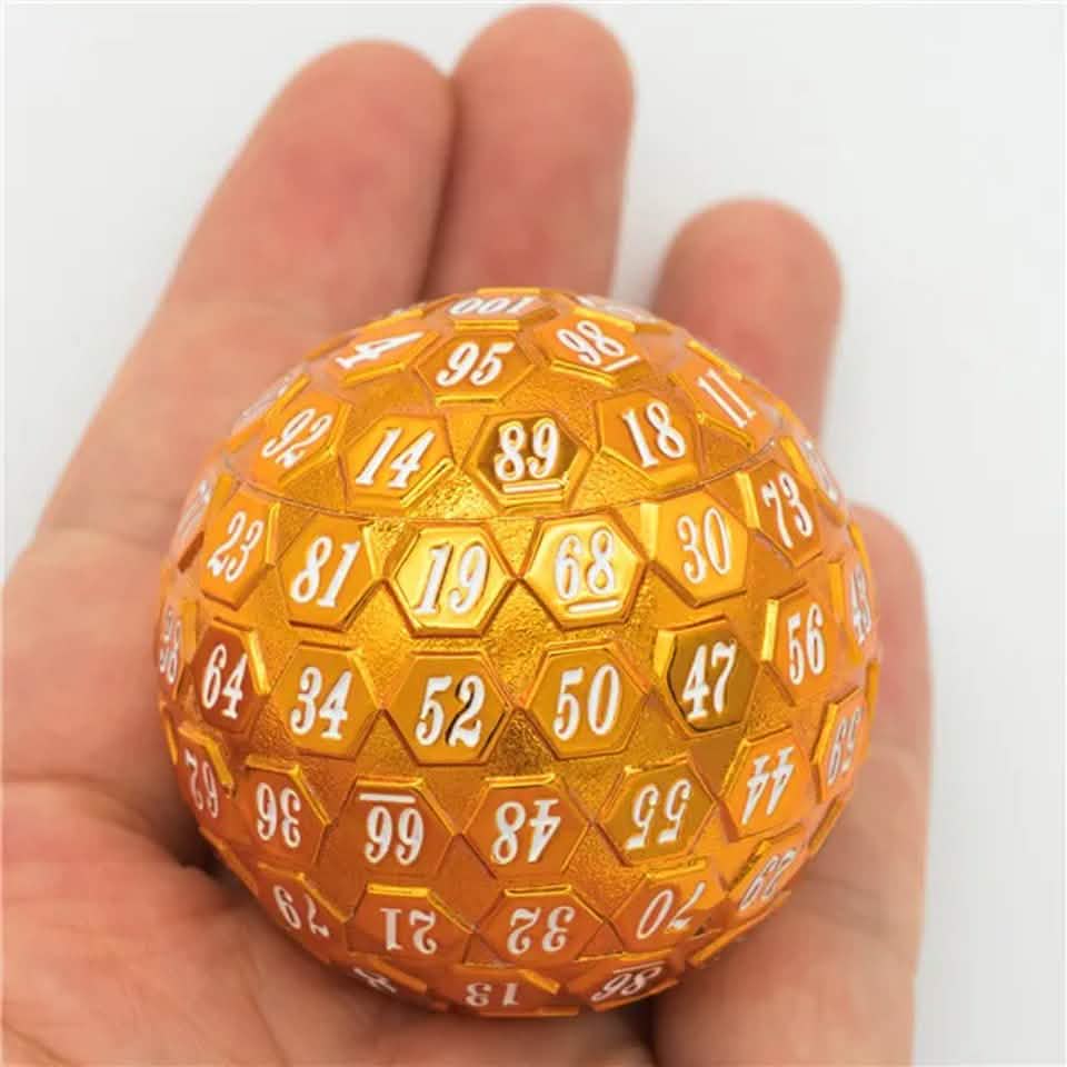 Sunfire Oracle | Solid Metal Dice | 45MM D100